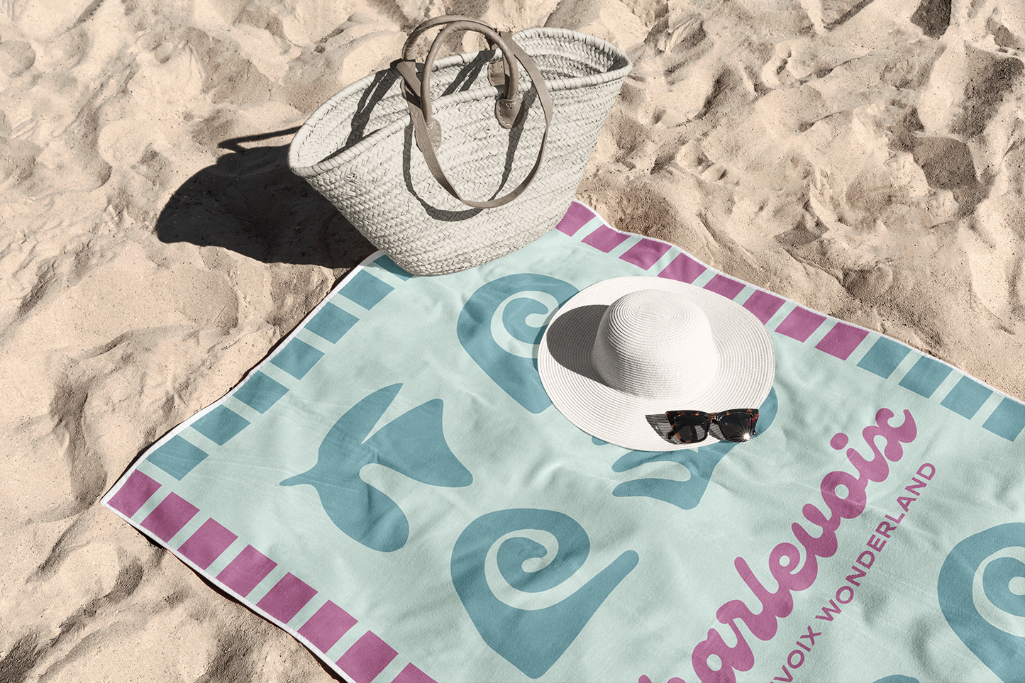 Serviette de plage abstraite