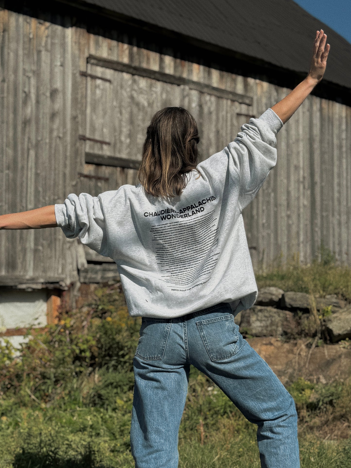 Sweat-shirt La Beauce Wonderland, couleur sable