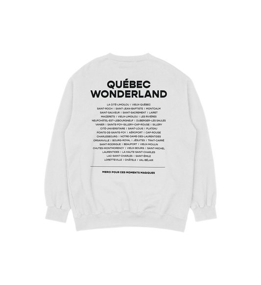 Sweat-shirt Les Plaines d'Abraham, couleur gris, vue de dos