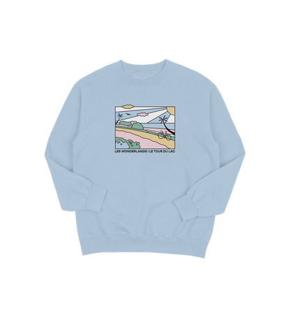 Sweat-shirt Lac-Saint-Jean Wonderland, couleur bleu, vue de face