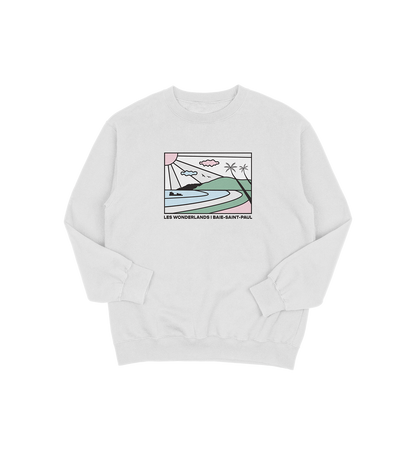 Sweat-shirt Baie-Saint-Paul Wonderland, couleur gris, vue de face