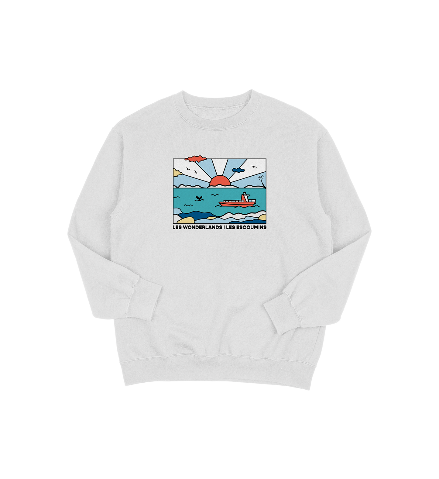 Sweat-shirt Les Escoumins Wonderlands, couleur gris