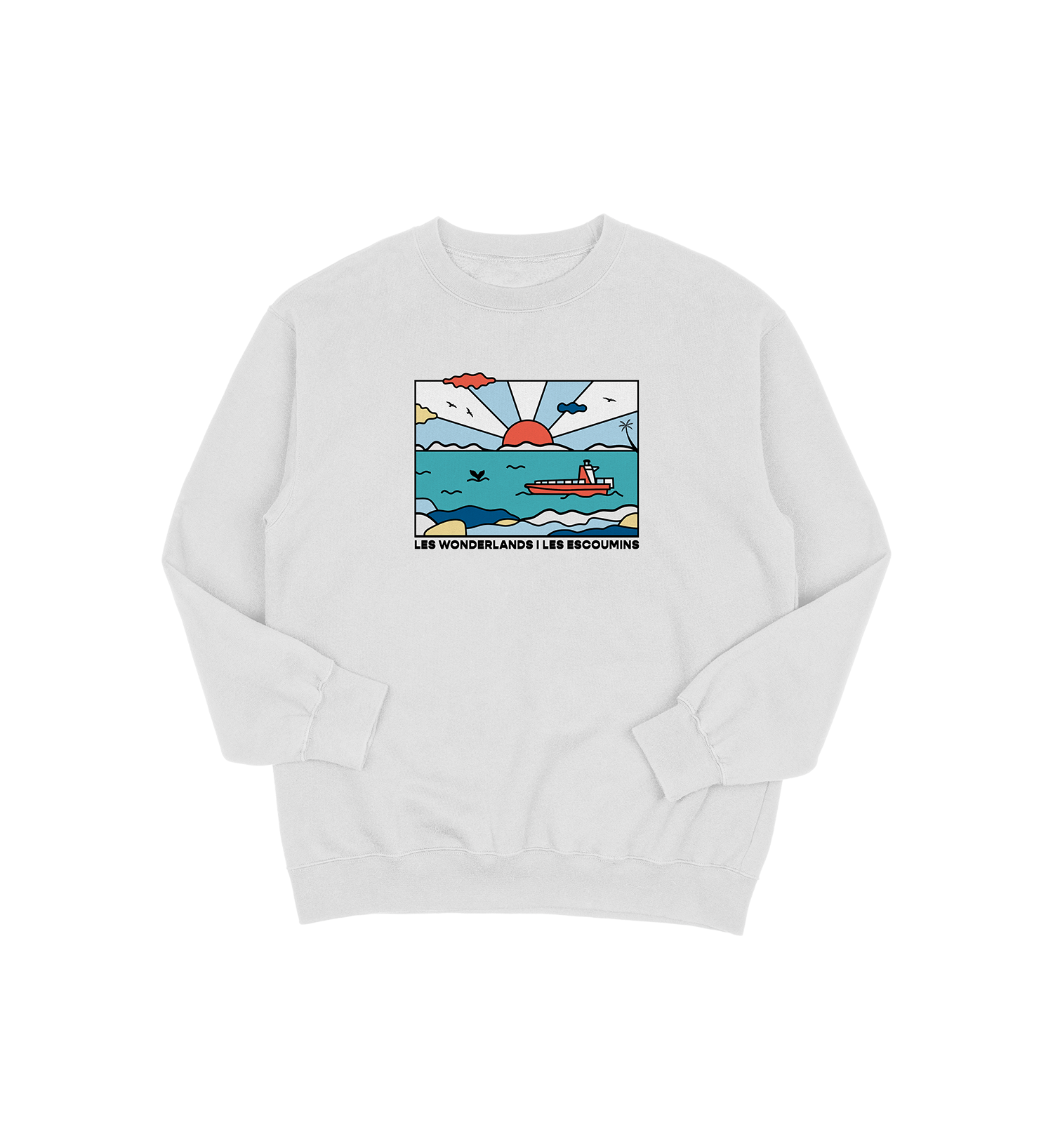 Sweat-shirt Les Escoumins Wonderlands, couleur gris