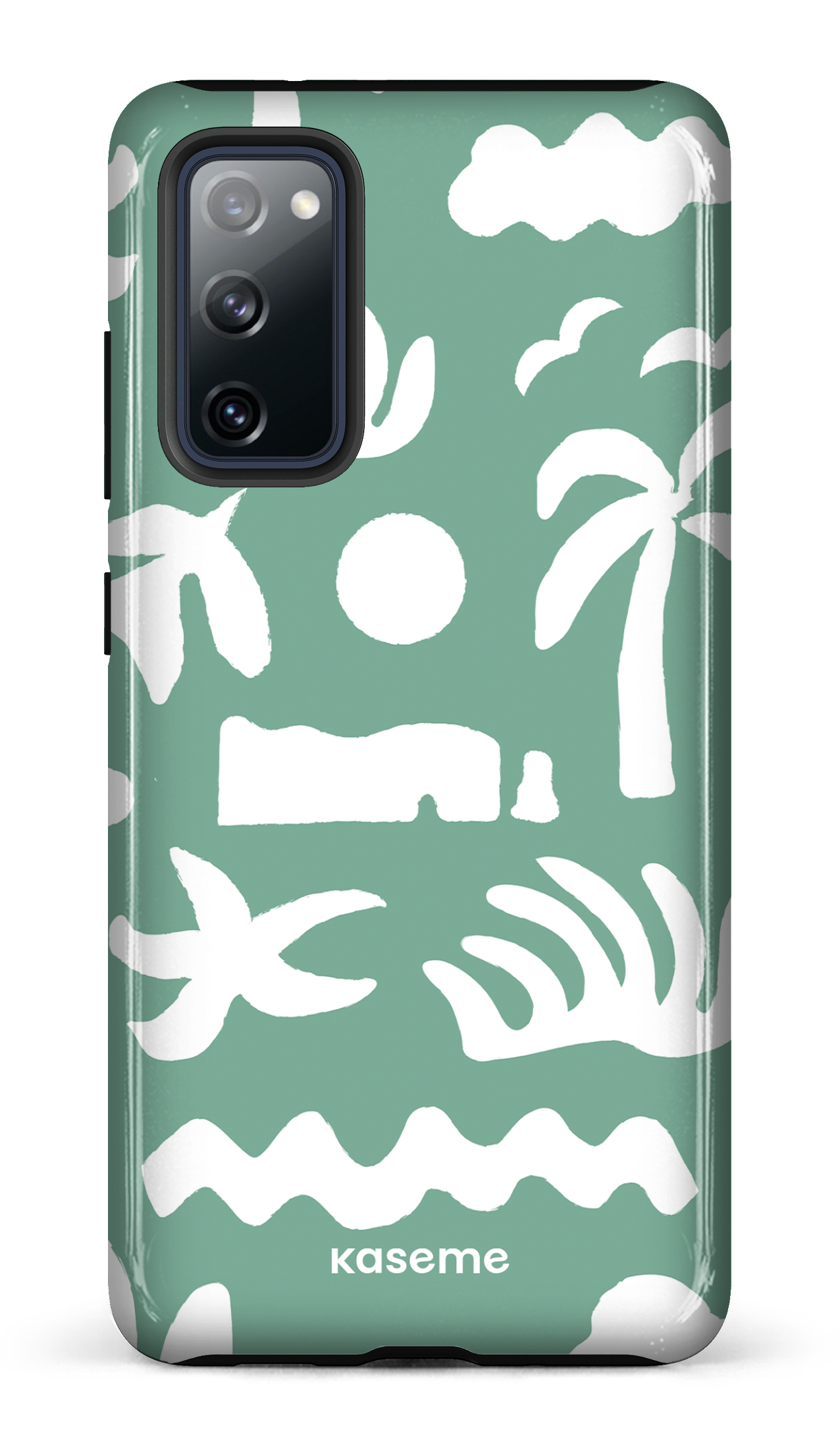 Coque Galaxy S20 FE, étui Tough, design KaseMotif Vert