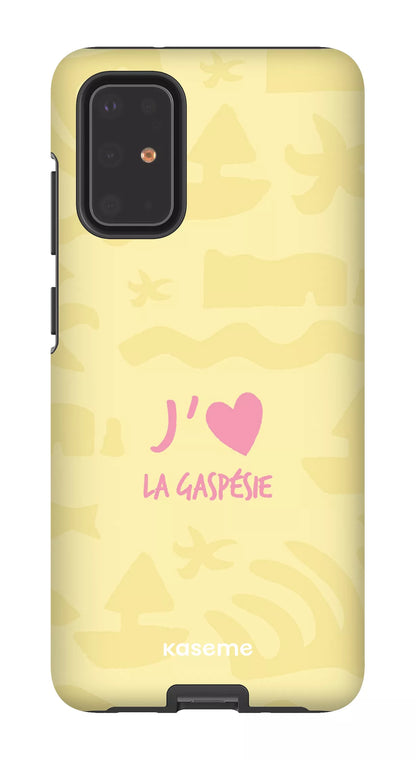 Coque Galaxy S20 Plus, étui Tough, design J'aime la Gaspésie