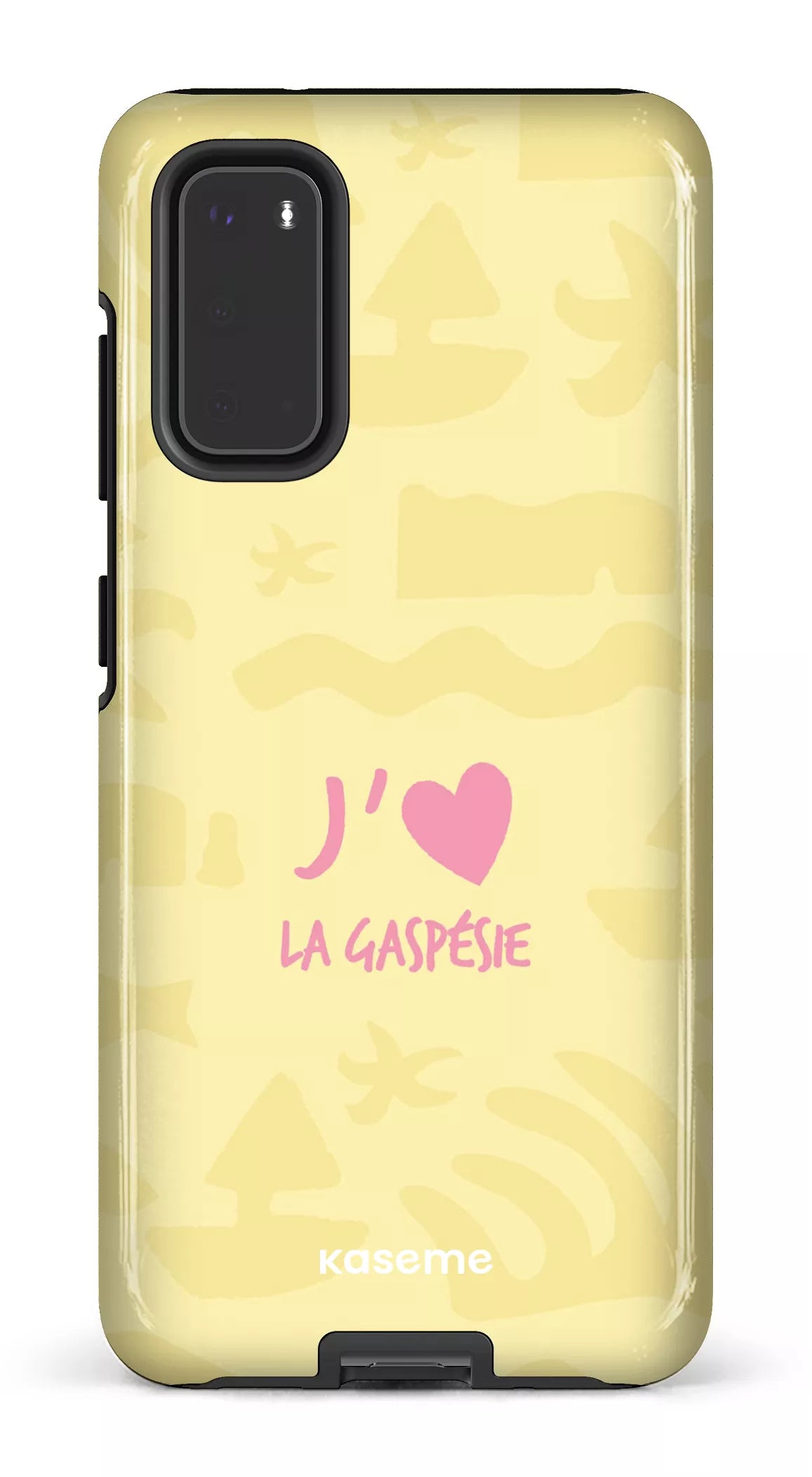Coque Galaxy S20, étui Tough, design J'aime la Gaspésie