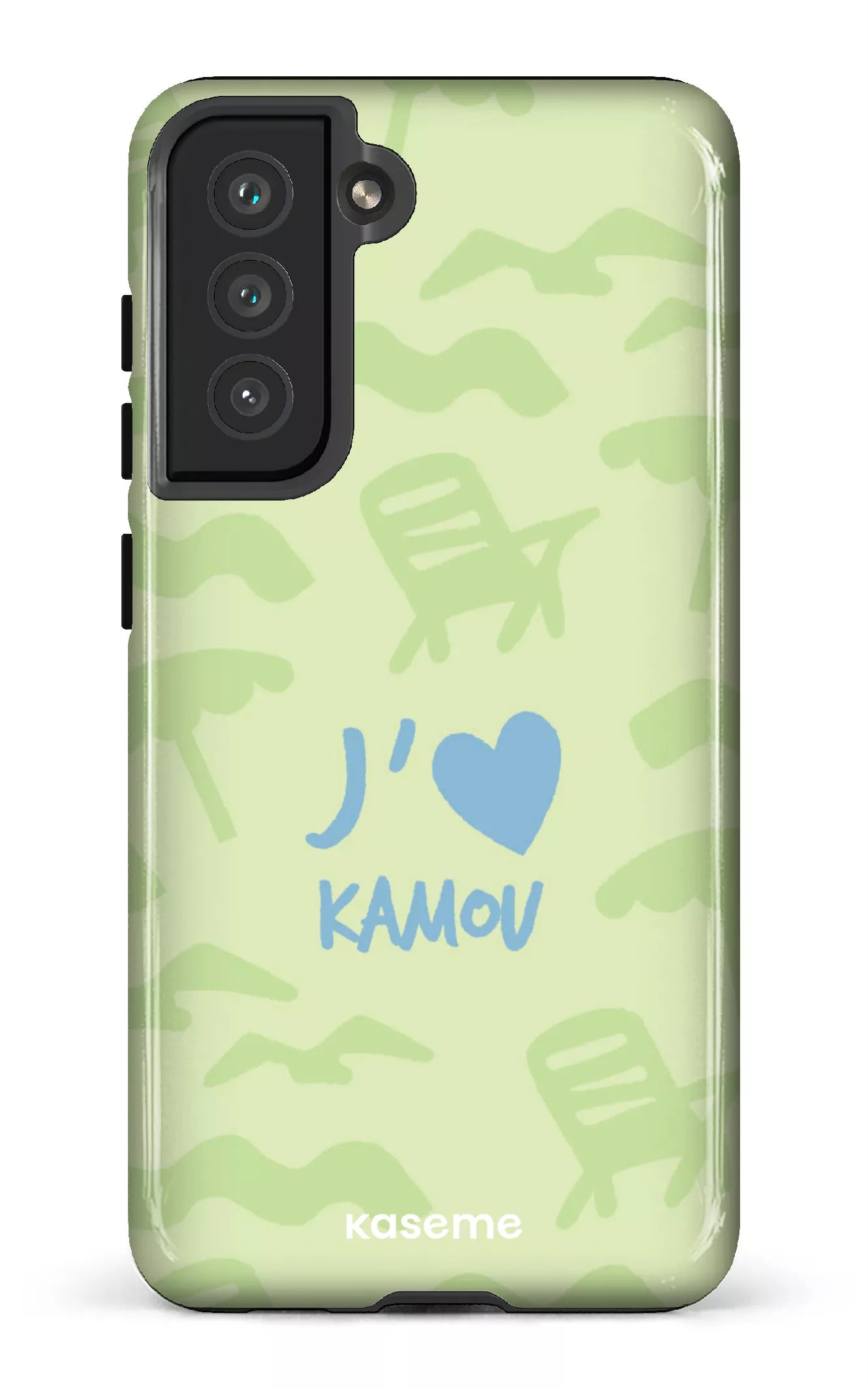 Coque Galaxy S21 FE, étui Tough, design J'aime Kamou