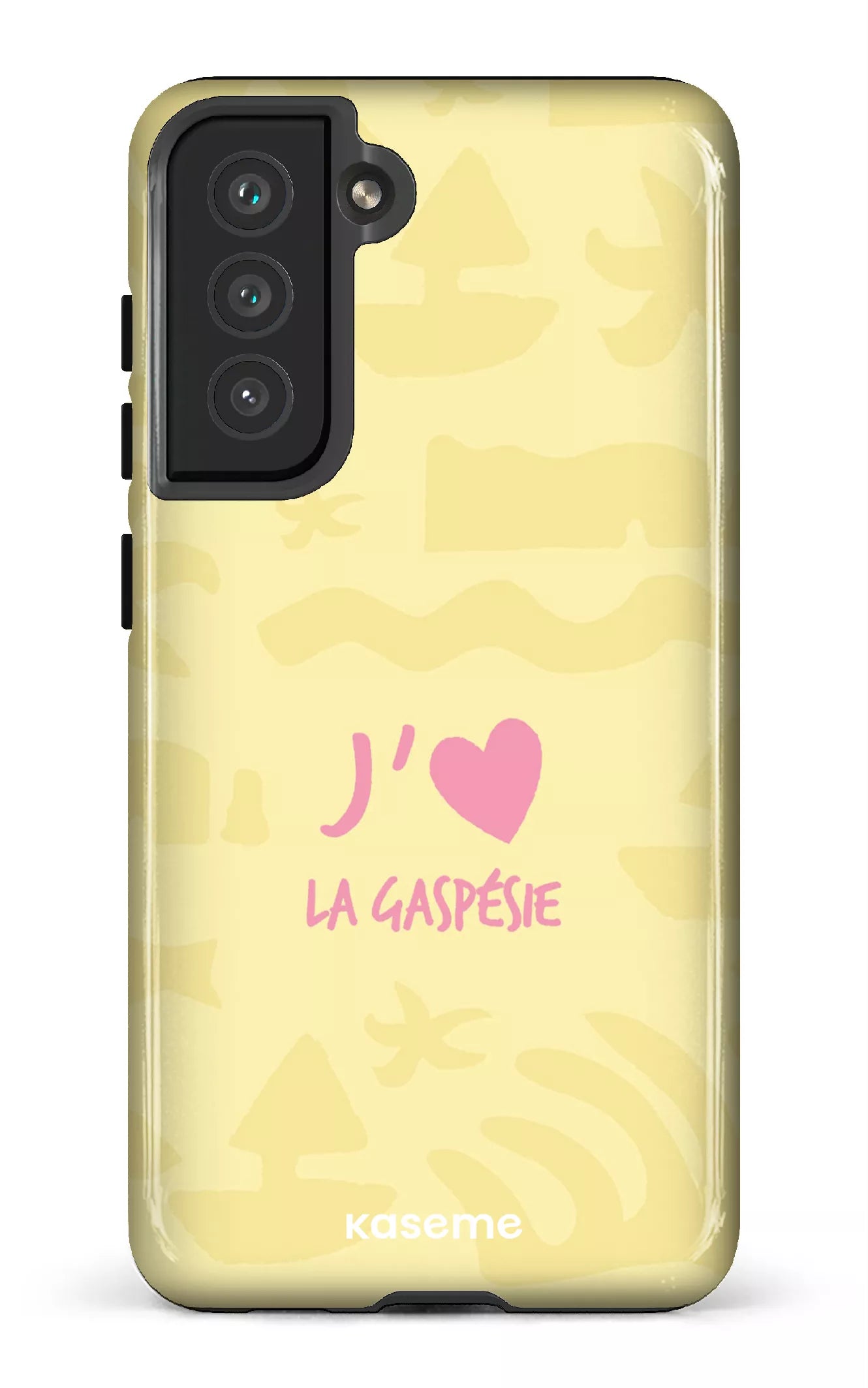Coque Galaxy S21 FE, étui Tough, design J'aime la Gaspésie