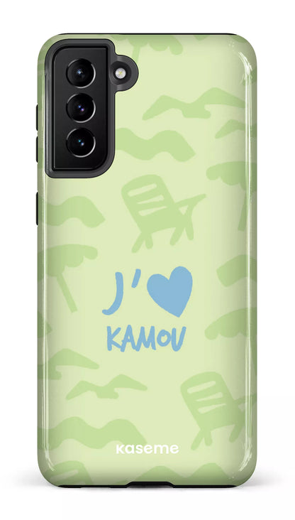 Coque Galaxy S21 Plus, étui Tough, design J'aime Kamou