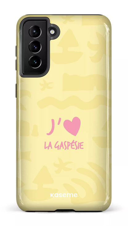 Coque Galaxy S21 Plus, étui Tough, design J'aime la Gaspésie