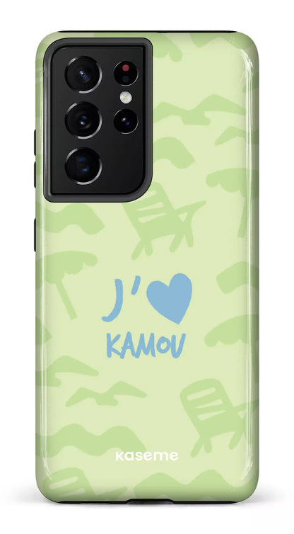 Coque Galaxy S21 Ultra, étui Tough, design J'aime Kamou
