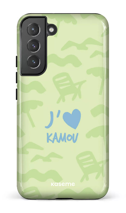 Coque Galaxy S22 Plus, étui Tough, design J'aime Kamou
