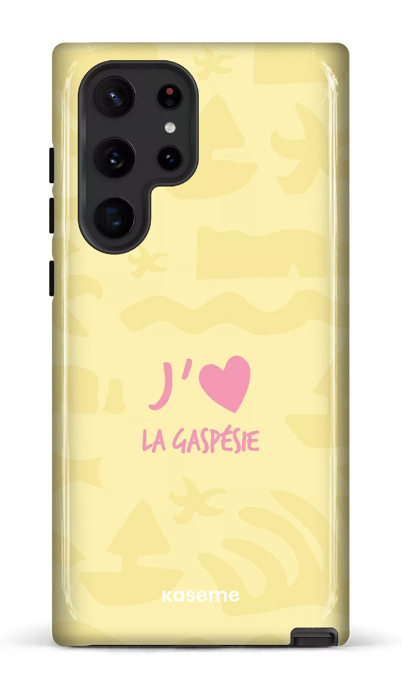Coque Galaxy S22 Ultra, étui Tough, design J'aime la Gaspésie