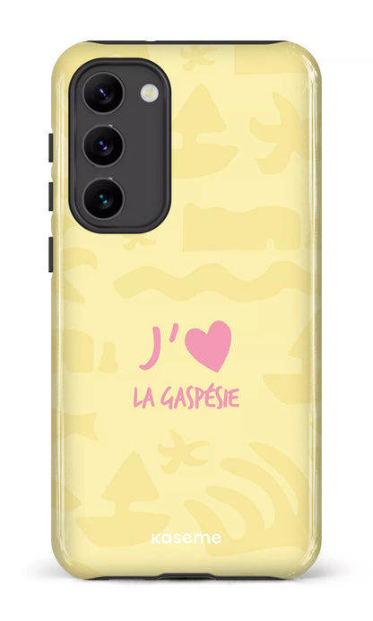 Coque Galaxy S23 Plus, étui Tough Gloss, design J'aime la Gaspésie