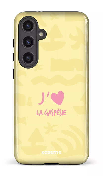 Coque Galaxy S24 Plus, étui Tough Gloss, design J'aime la Gaspésie