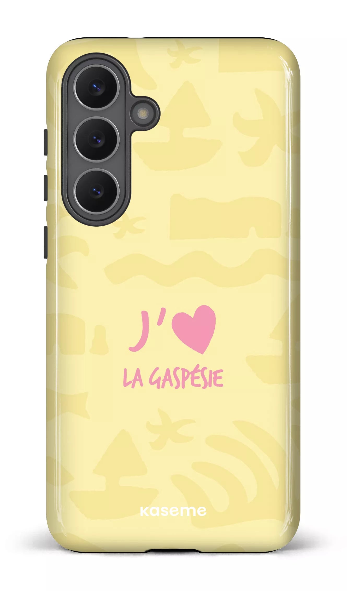 Coque Galaxy S25 FE, étui Tough, design J'aime la Gaspésie