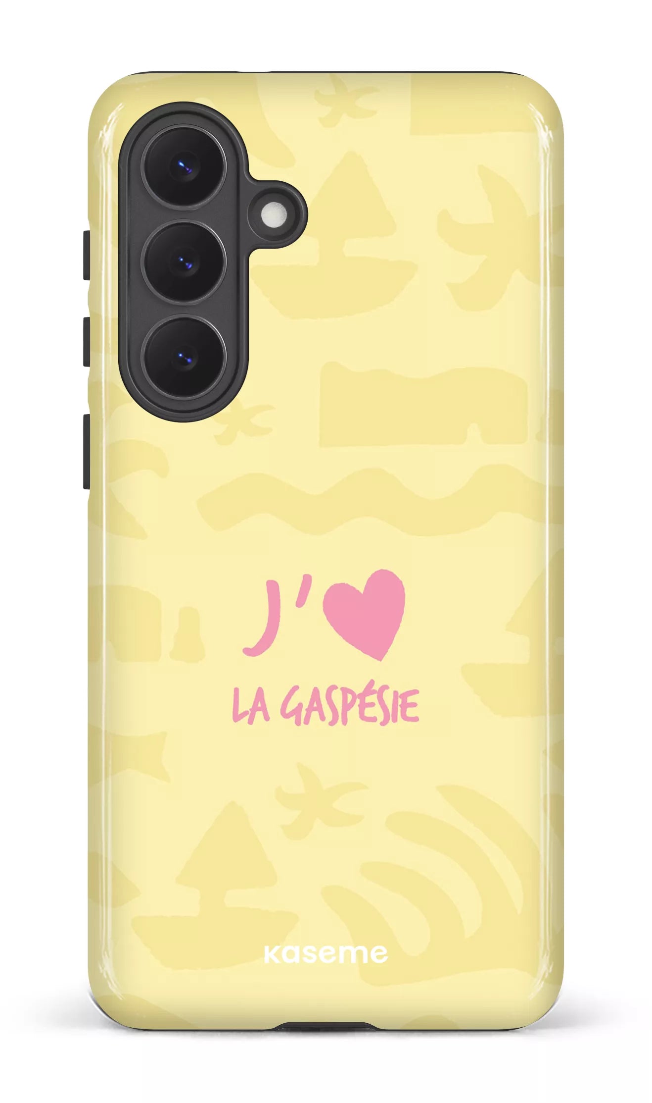 Coque Galaxy S26, étui Tough Gloss, design J'aime la Gaspésie