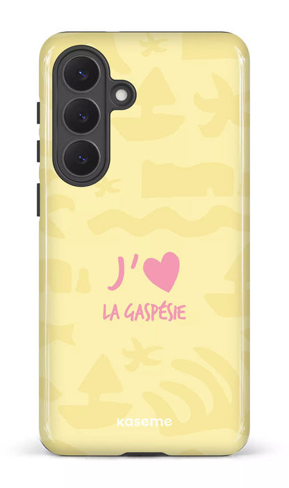 Coque Galaxy S26, étui Tough Gloss, design J'aime la Gaspésie