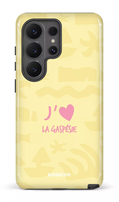 Coque Galaxy S26, étui Tough Gloss, design J'aime la Gaspésie