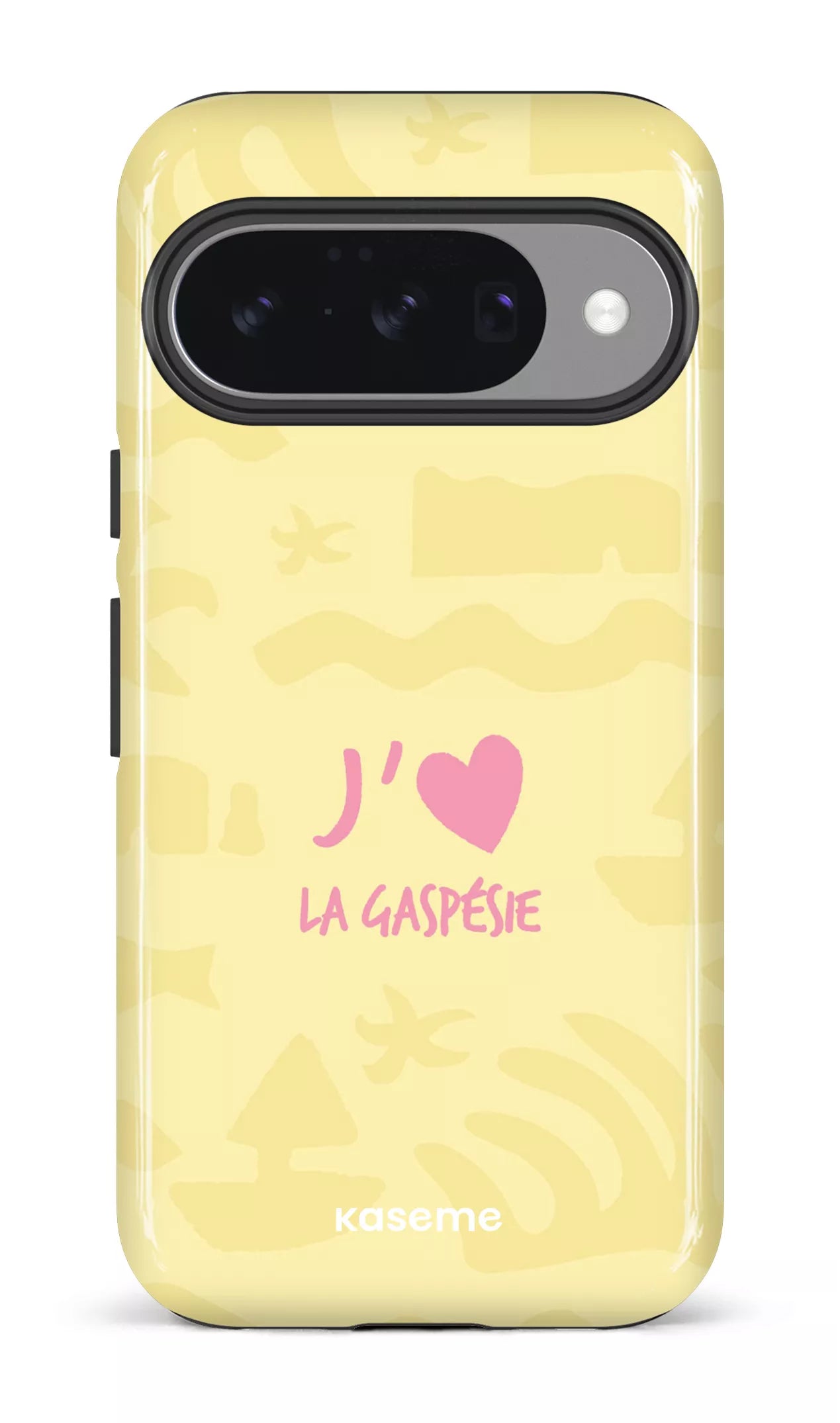 Coque Pixel 10, étui Impact Gloss, design J'aime la Gaspésie