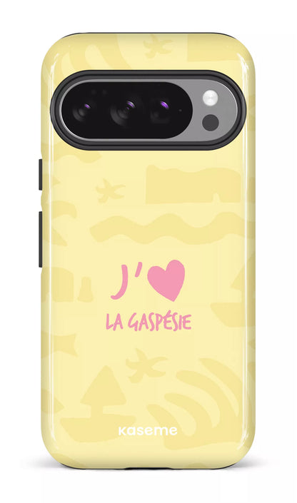 Coque Pixel 10 Pro, étui Impact Gloss, design J'aime la Gaspésie