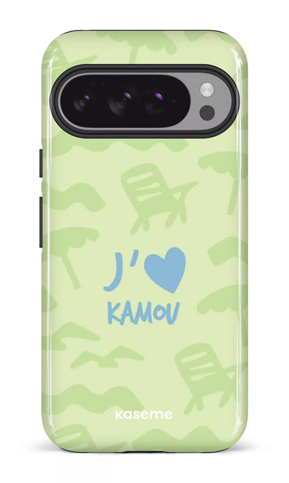 Coque Pixel 10 Pro, étui Impact Gloss, design J'aime Kamou