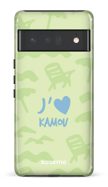 Coque Pixel 6 Pro, étui Tough Gloss, design J'aime Kamou