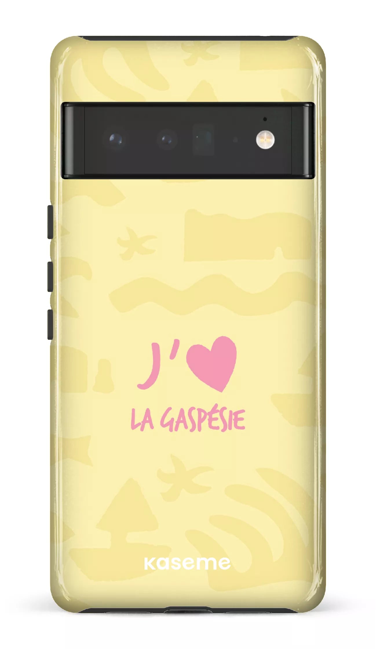 Coque Pixel 6 Pro, étui Tough Gloss, design J'aime la Gaspésie