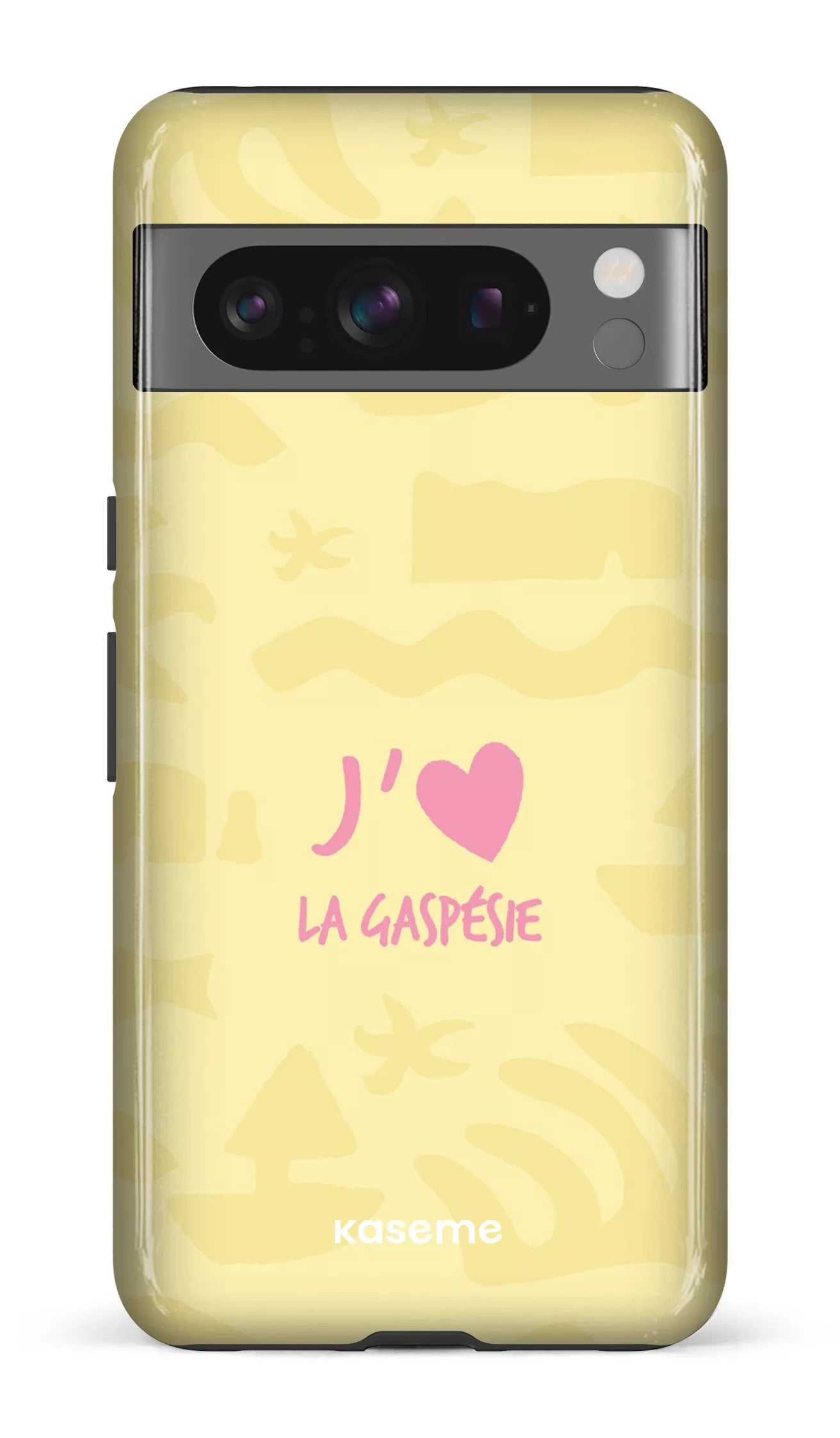 Coque Pixel 8 Pro, étui Tough Gloss, design J'aime la Gaspésie