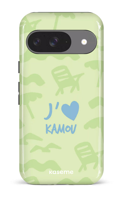 Coque Pixel 9, étui Impact Gloss, design J'aime Kamou