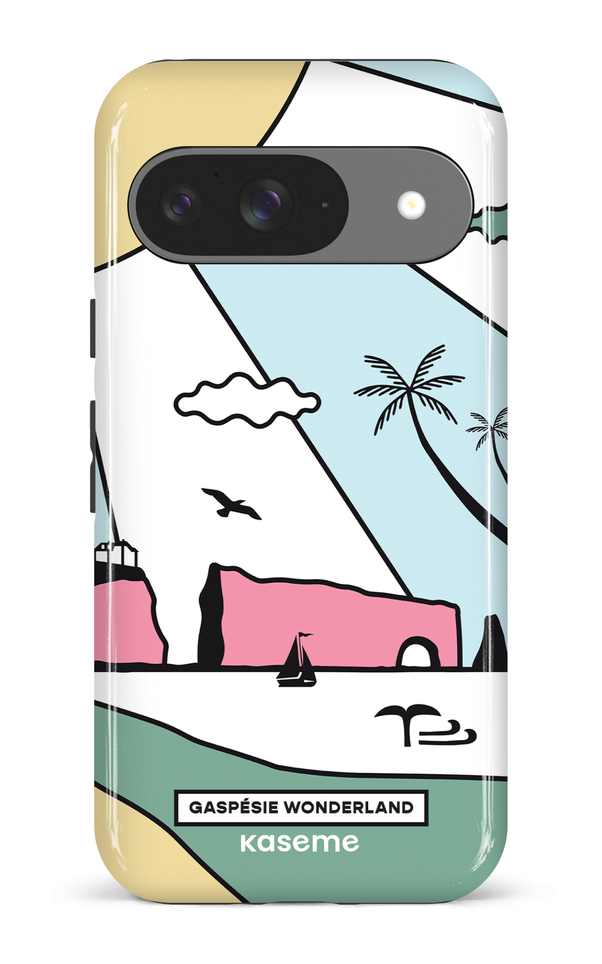 Coque Pixel 9, étui Impact Gloss, design KaseGaspésie 2025