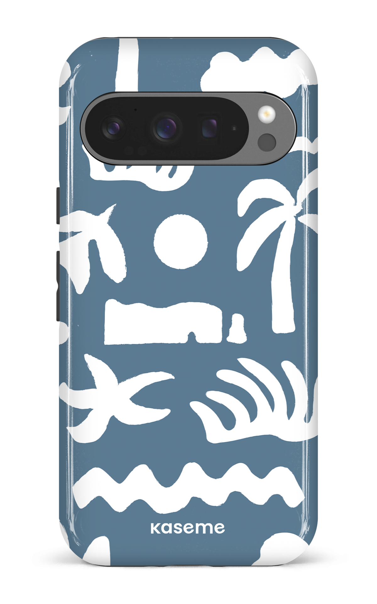 Coque Pixel 9 Pro, étui Impact Gloss, design KaseMotif Navy