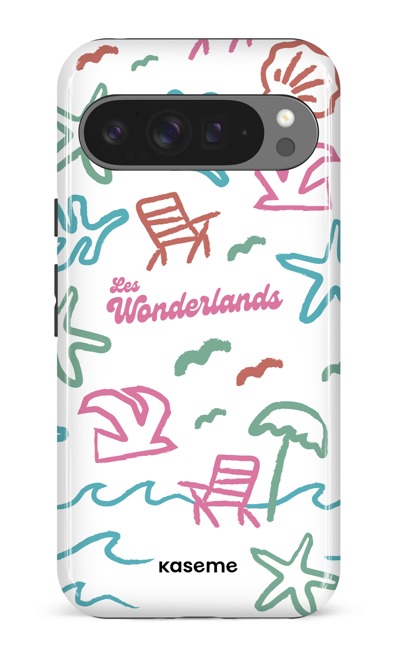 Coque Pixel 9 Pro, étui Impact Gloss, design KaseMotif Plage