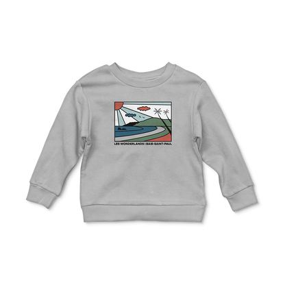 Sweat-shirt enfant Baie-Saint-Paul, couleur gris