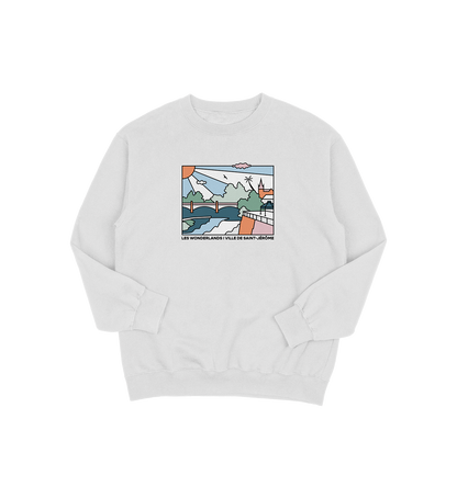 Sweat-shirt Saint-Jérôme Wonderland, couleur gris, vue de face