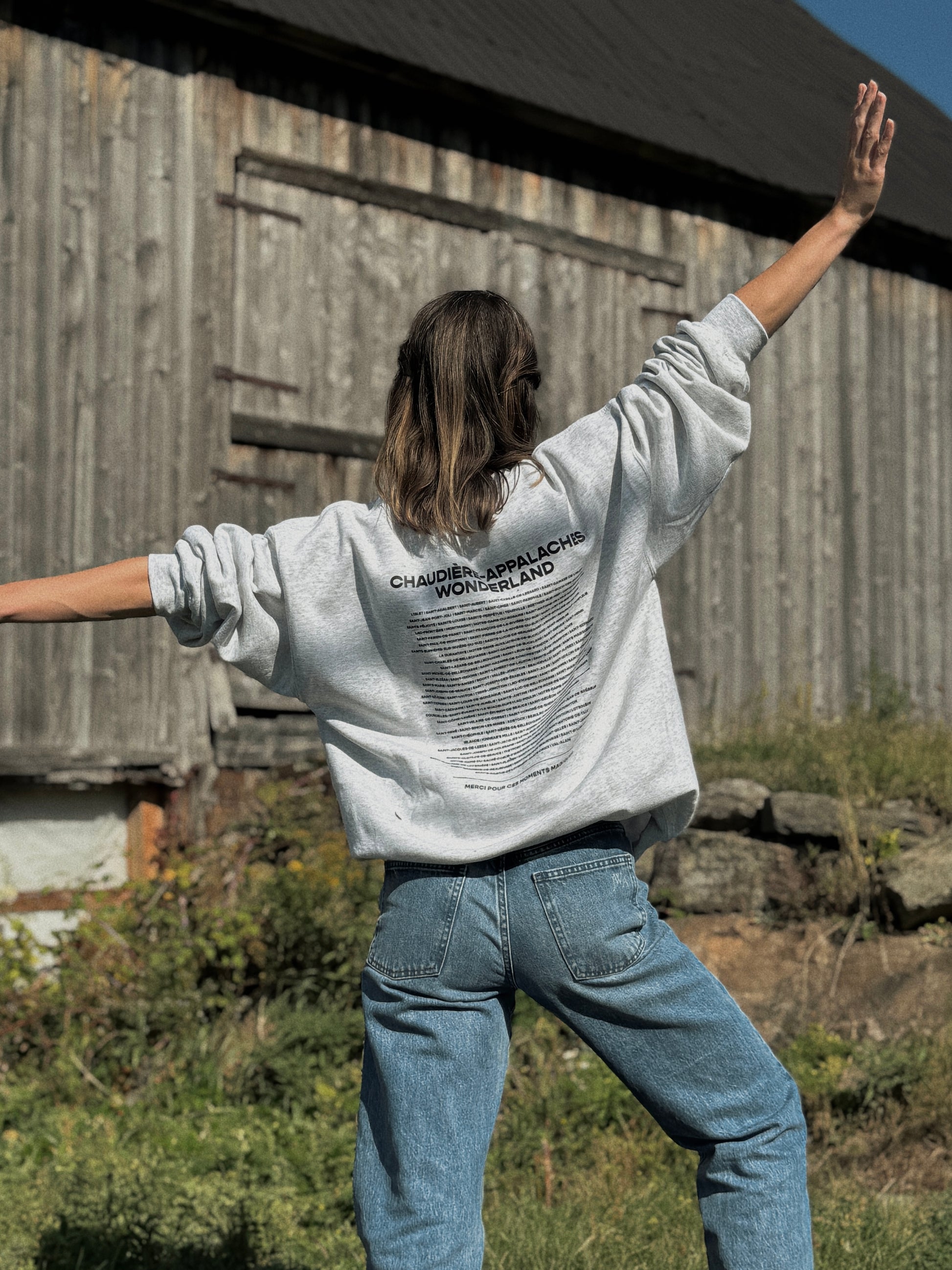 Sweat-shirt La Beauce Wonderland, couleur sable