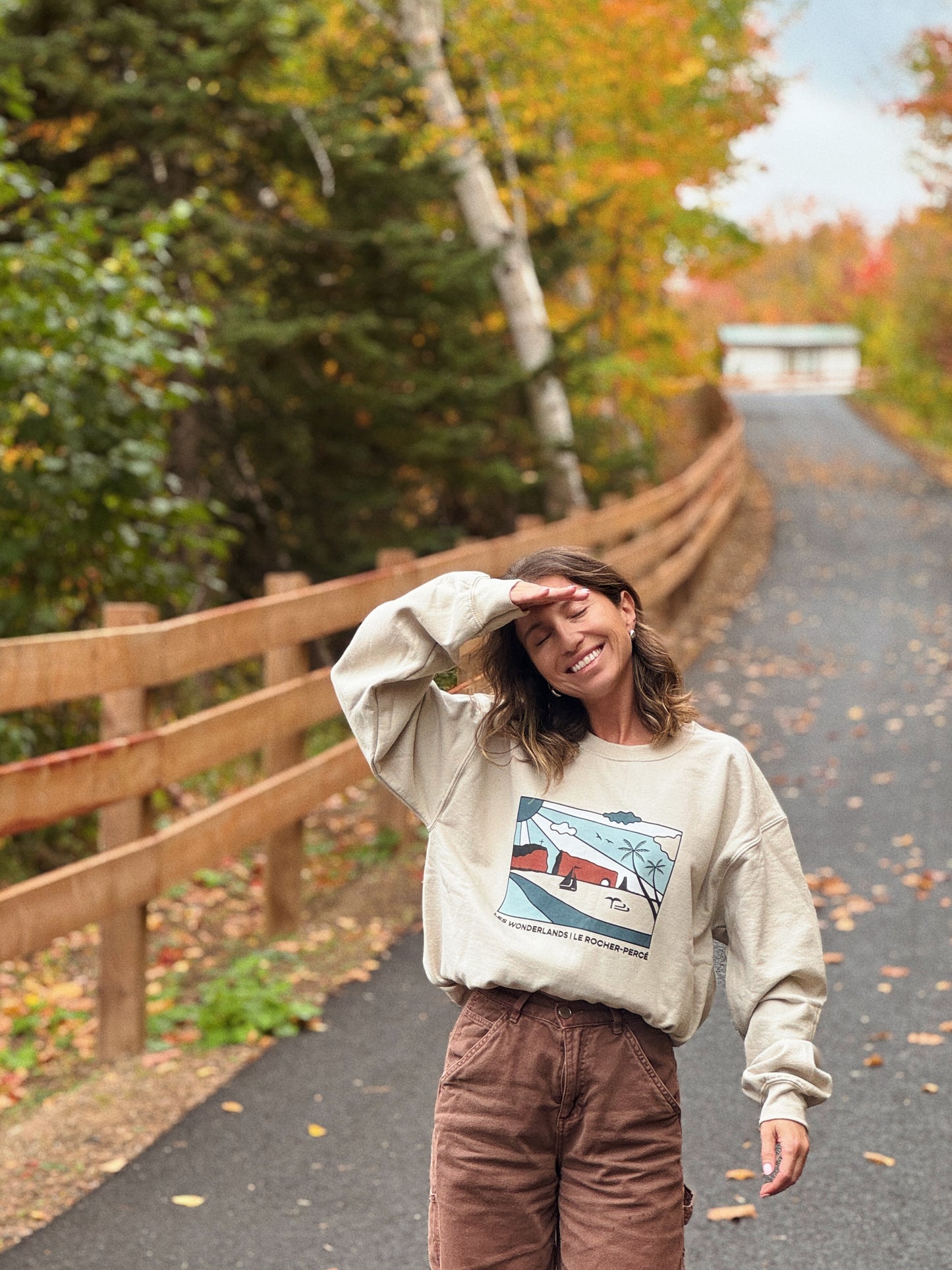 Sweat-shirt Rocher-Percé Wonderland