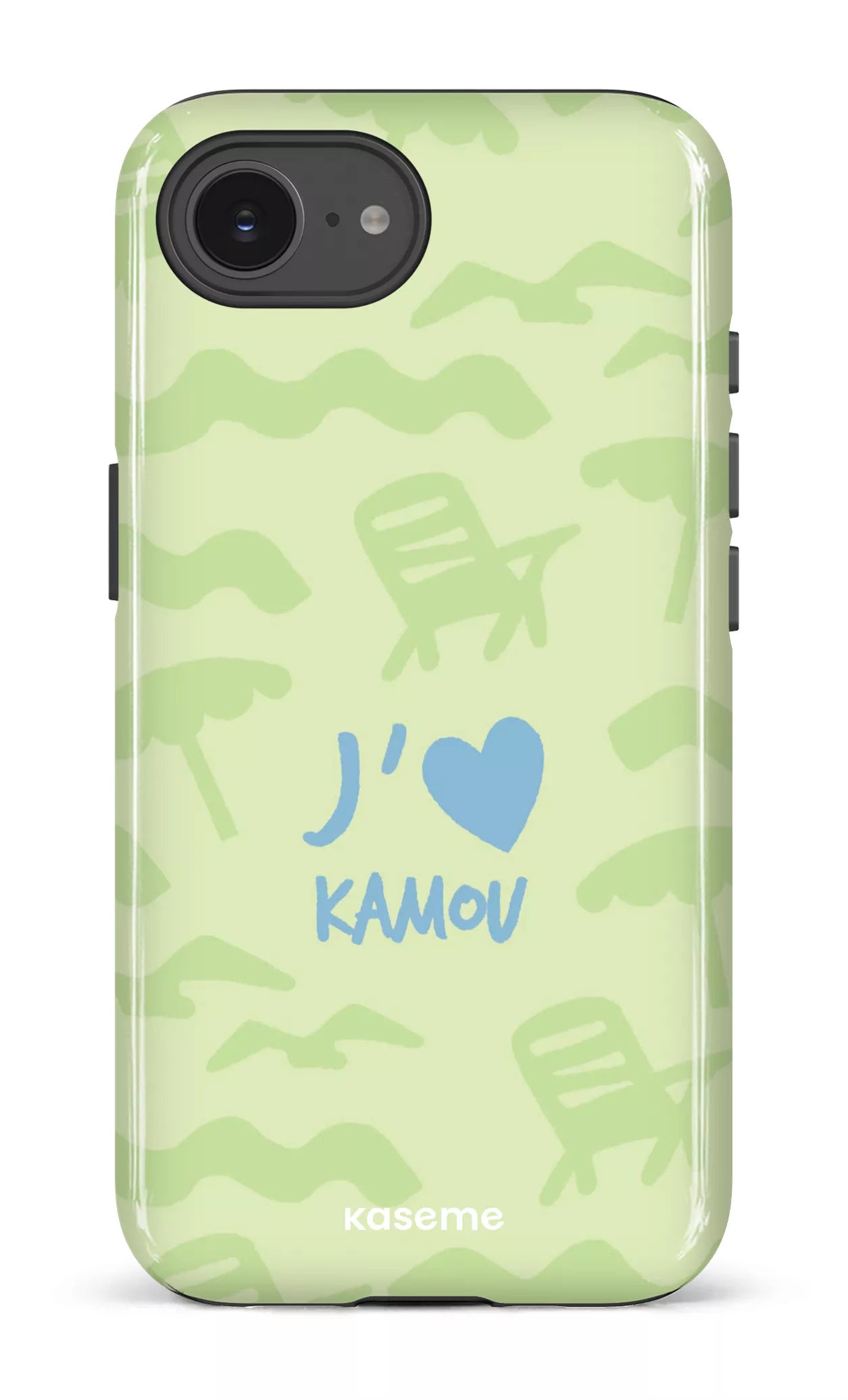 Coque iPhone 16 E, étui Impact, design J'aime Kamou