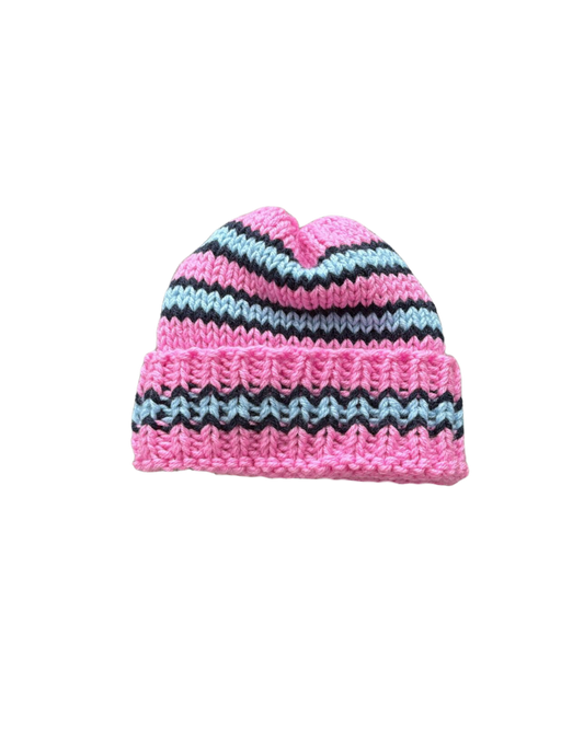 Tuque en laine fait main