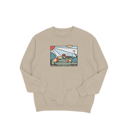 Sweat-shirt Plaines d'Abraham Wonderland, couleur sable