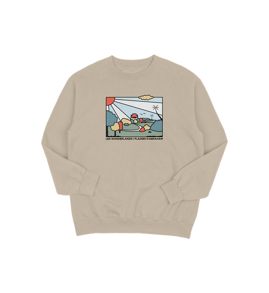 Sweat-shirt Plaines d'Abraham Wonderland, couleur sable