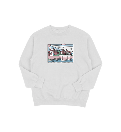 Sweat-shirt Sherbrooke Wonderland, couleur gris, vue de face