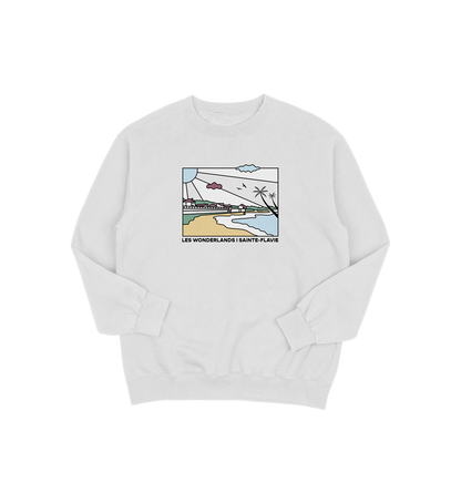 Sweat-shirt Sainte-Flavie Wonderland, couleur gris, vue de face