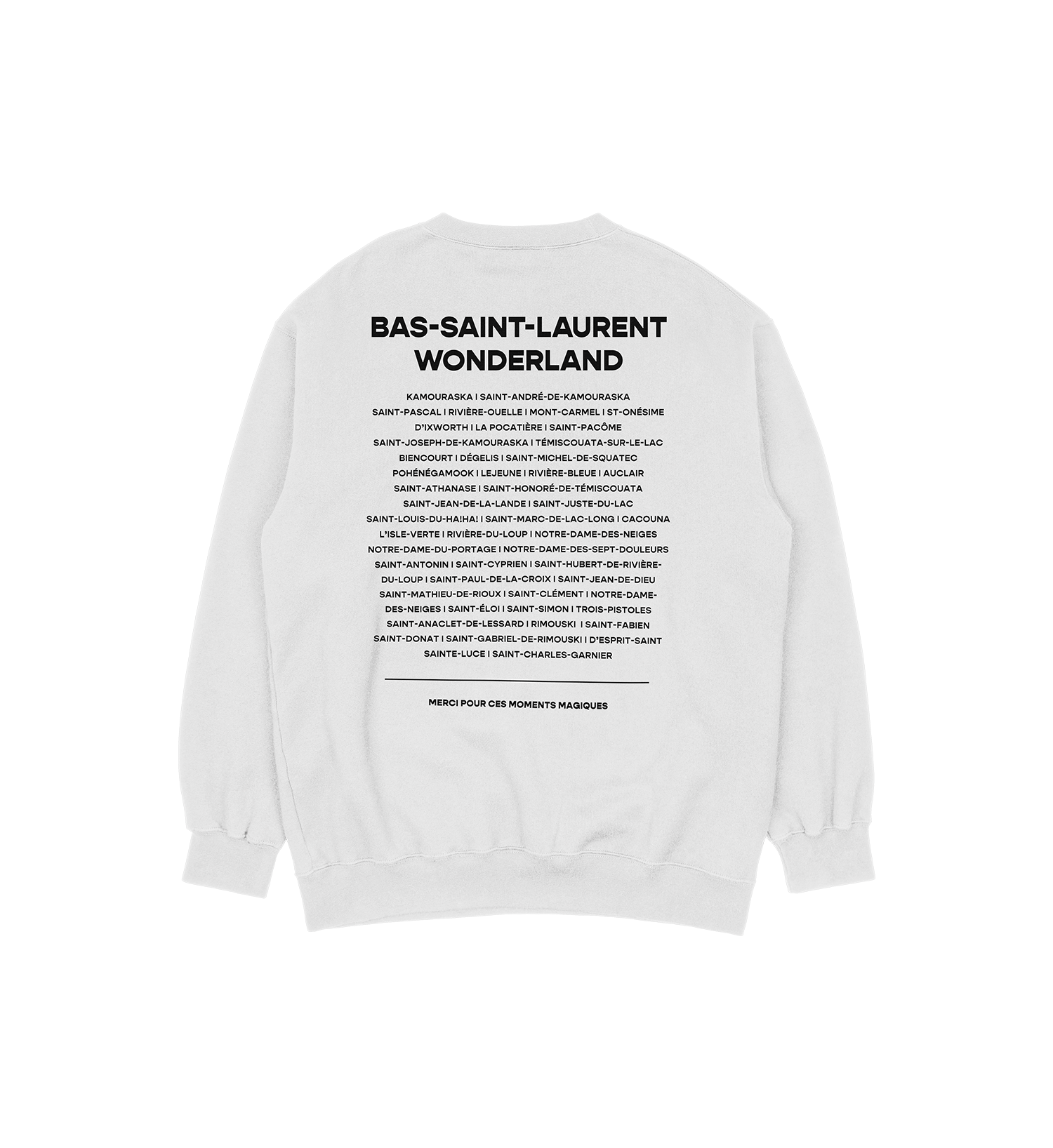 Sweat-shirt Phare Saint-André Wonderland, couleur gris, vue de dos