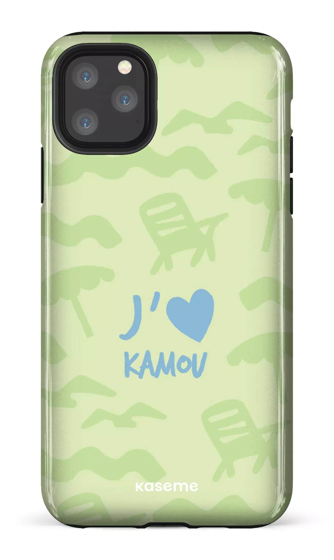 Coque iPhone 11 Pro, étui Tough, design J'aime Kamou