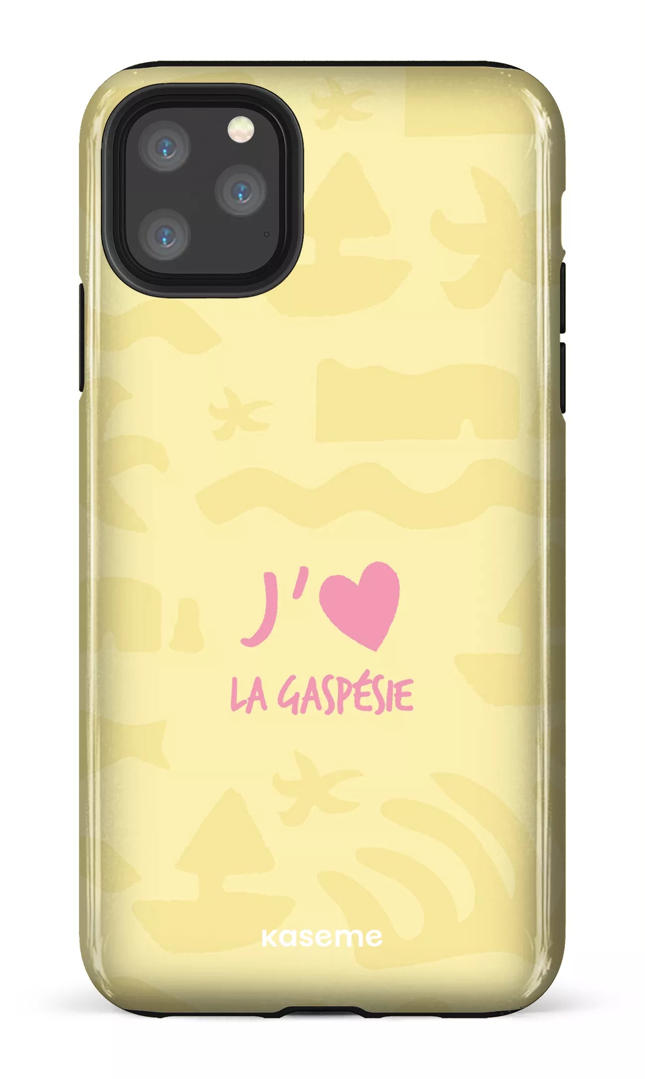 Coque iPhone 11 Pro, étui Tough, design J'aime la Gaspésie