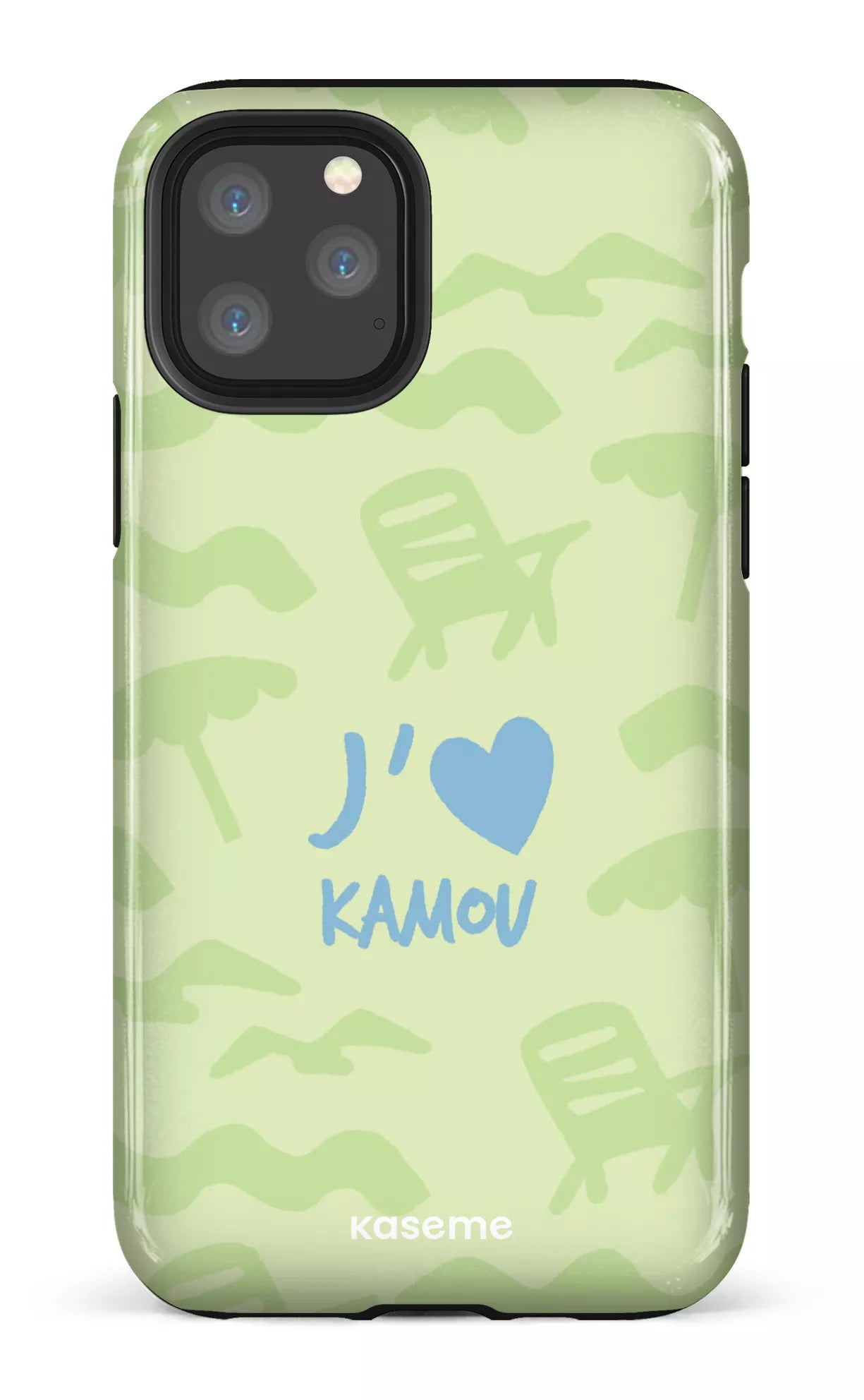 Coque iPhone 11 Pro, étui Tough, design J'aime Kamou