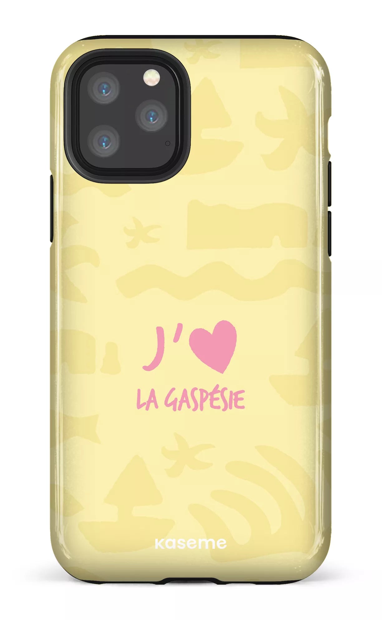Coque iPhone 11 Pro, étui Tough, design J'aime la Gaspésie