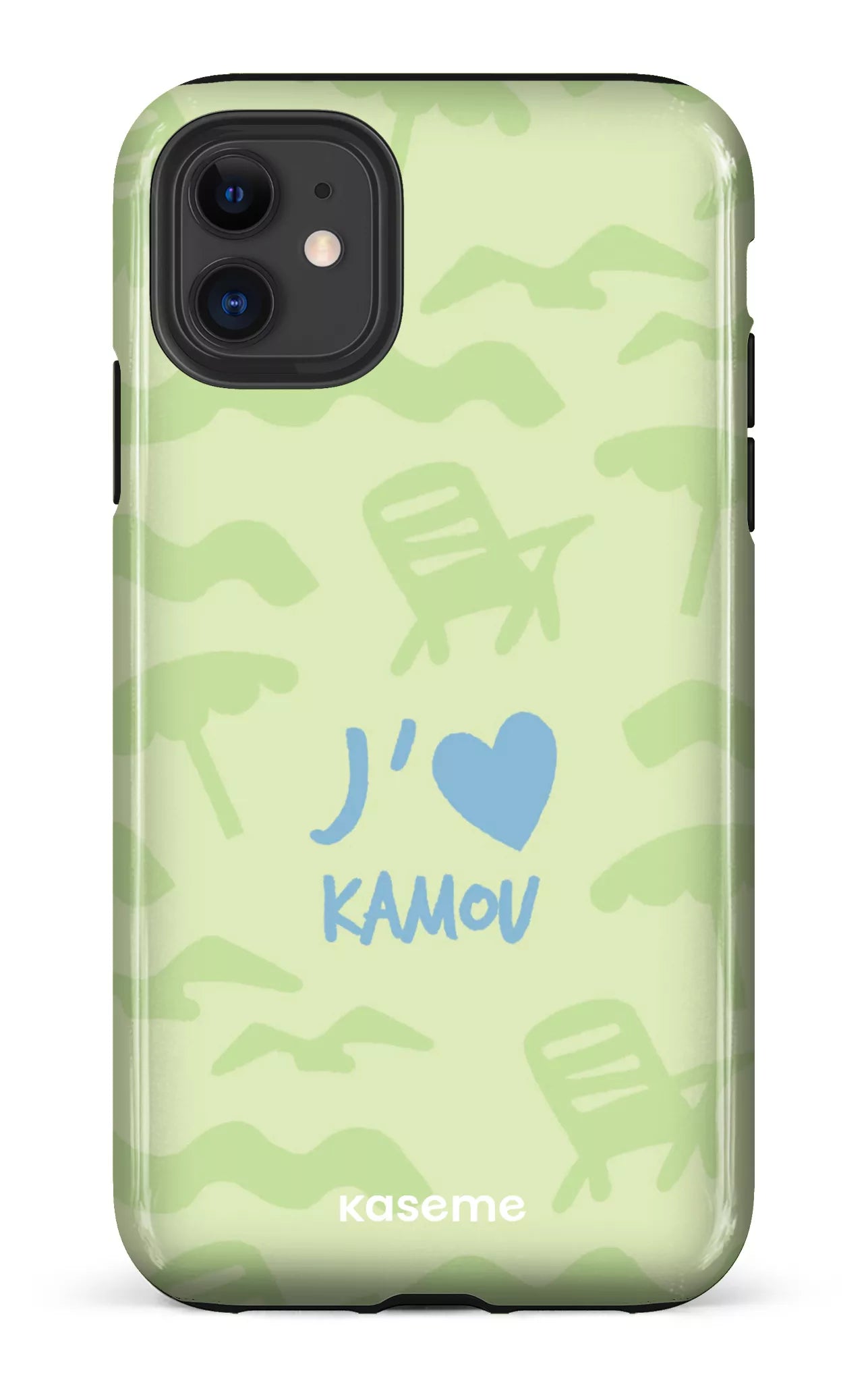 Coque iPhone 11, étui Tough, design J'aime Kamou
