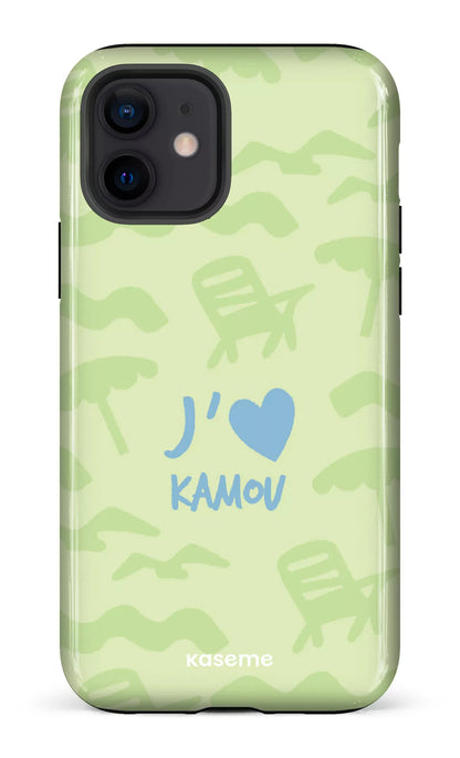 Coque iPhone 12, étui Tough, design J'aime Kamou